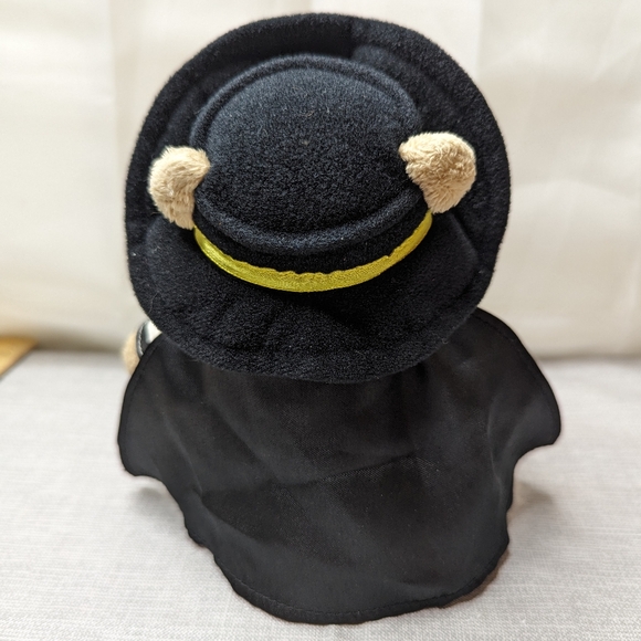 2005 Build A Bear McDonalds Hamburglar Striped Outfit Red Tie Hat Plush Toy 8" - Picture 4 of 11